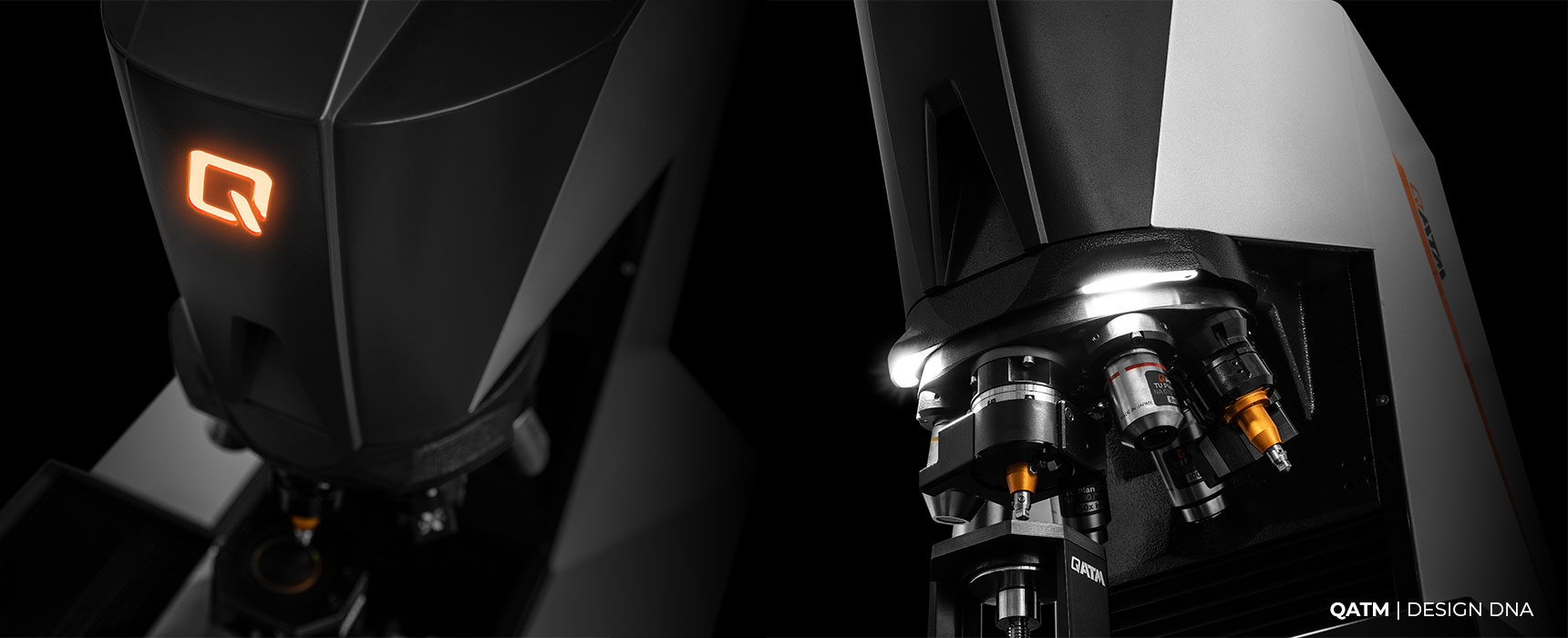 Detailaufnahmen eines QATM-Mikrohärteprüfgerätes