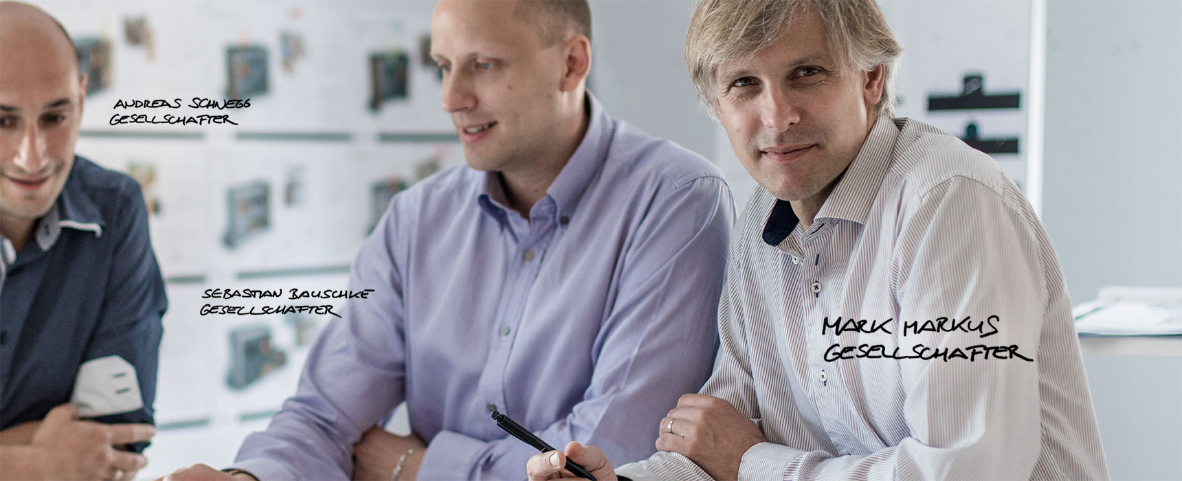 Gesellschafter Mark Markus mit Kollegen