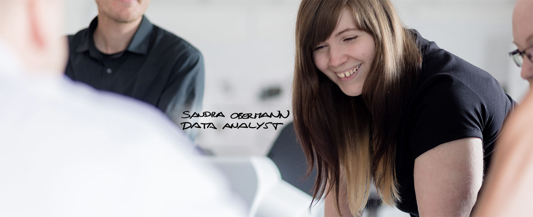 Sandra Obermann: Data Analyst mit Kollegen